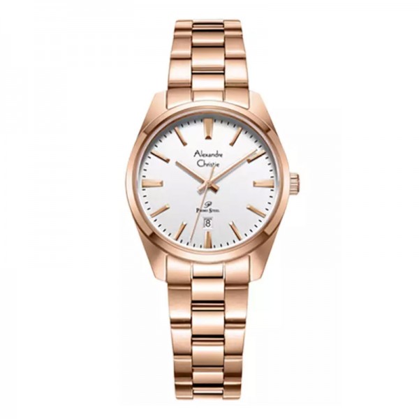 Alexandre Christie AC 1035 Rosegold White Lady LDBRGSL